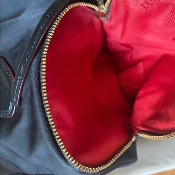 MZ Wallace Black Nylon Tote Bag red inside - Picture 4 of 10
